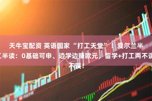 天牛宝配资 英语国家 “打工天堂” ！爱尔兰半工半读：0基础可申、边学边赚欧元，留学+打工两不误！