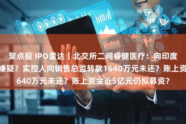 聚点股 IPO雷达｜北交所二问睿健医疗：向印度乐普销售存利益输送嫌疑？实控人向销售总监转款1640万元未还？账上资金近5亿元仍拟募资？