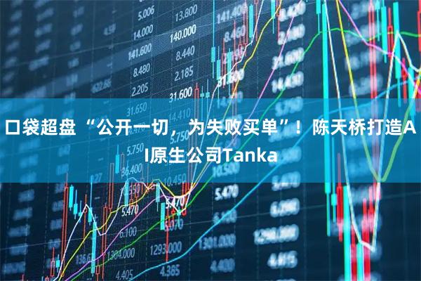 口袋超盘 “公开一切，为失败买单”！陈天桥打造AI原生公司Tanka